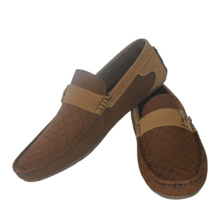 Men's Brown Textured Loafer